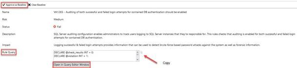 Open in query folder window